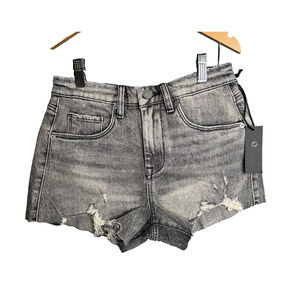 The Barrow Vintage High-Rise Acid Wash Distressed Denim‎ Shorts Size 26